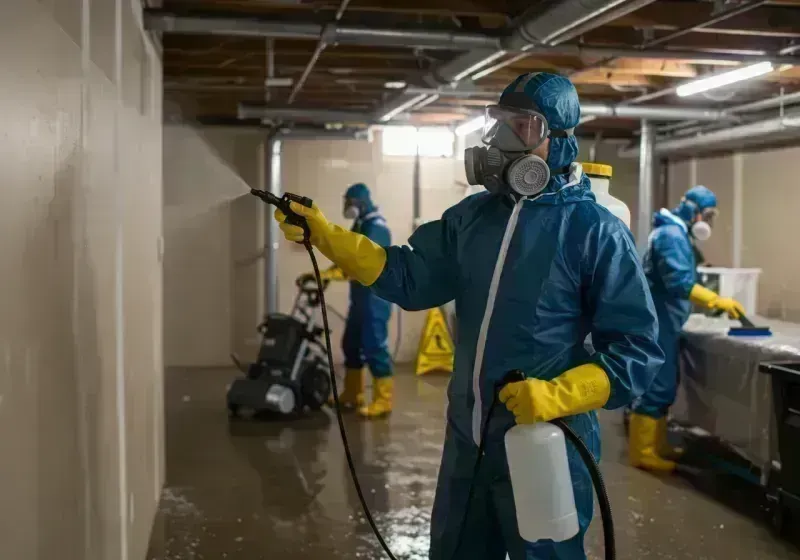 Basement Sanitization and Antimicrobial Treatment process in Frazier Park, CA